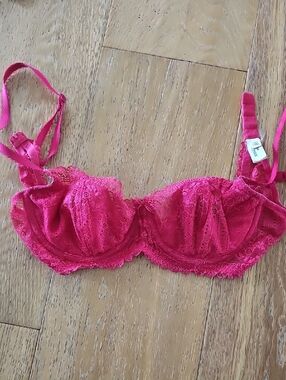 GAP Lace Underwire Bra - Bright Pink